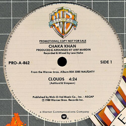 Chaka Khan Clouds USED VINYL 12INCH 33 S RPM PROMO
