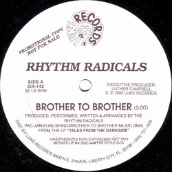 Rhythm Radicals Brother To Brother VINYL 12" USED