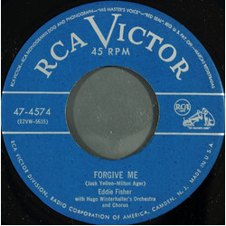 Eddie Fisher / Hugo Winterhalter Orchestra / Hugo Winterhalter Chorus Forgive Me / Thats The Chance You Take USED VINYL 7INCH 45 RPM