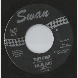 Walter Gates And Orchestra Never Before USED VINYL 7INCH 45 RPM