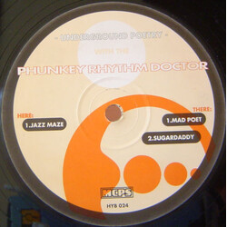 Phunkey Rhythm Doctor Underground Poetry VINYL 12" USED
