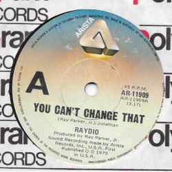 Raydio You Can't Change That Vinyl 7" USED