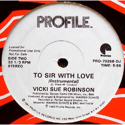 Vicki Sue Robinson To Sir With Love Vinyl 12" USED