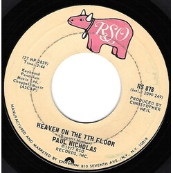 Paul Nicholas Heaven On The 7th Floor USED VINYL 7INCH SINGLE STYRENE STEREO