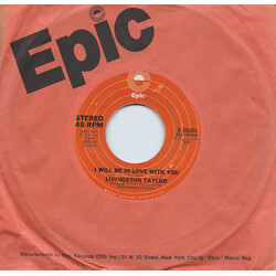 Livingston Taylor I Will Be In Love With You USED VINYL 7INCH 45 RPM SINGLE STEREO