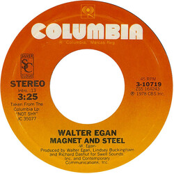 Walter Egan Magnet And Steel / Tunnel O' Love VINYL 7" USED