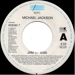 Michael Jackson Jam USED VINYL 7INCH 45 RPM SINGLE JUKEBOX