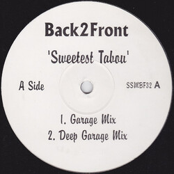 Back2Front Sweetest Tabou USED VINYL 12INCH 33 S RPM