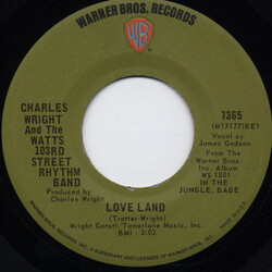 Charles Wright & The Watts 103rd St Rhythm Band Love Land / Sorry Charlie USED VINYL 7INCH SINGLE 45 RPM