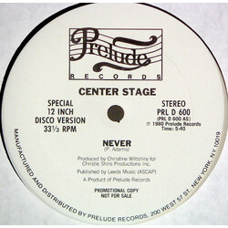 Center Stage Never VINYL 12" USED