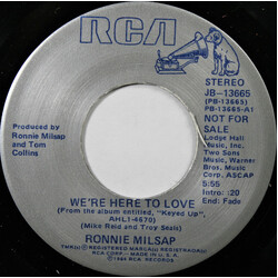 Ronnie Milsap We're Here To Love USED VINYL 7INCH 45 RPM PROMO REISSUE STEREO