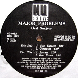 Major Problems Oral Surgery VINYL 12" USED