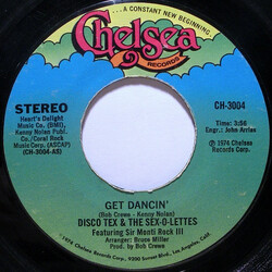 Disco Tex & His Sex-O-Lettes / Sir Monti Rock III Get Dancin' USED VINYL 7INCH SINGLE 45 RPM