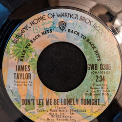 James Taylor (2) Don't Let Me Be Lonely Tonight / One Man Parade USED VINYL 7INCH 45 RPM
