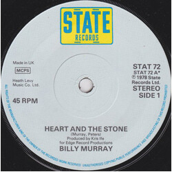 Billy Murray (2) Heart And The Stone USED VINYL 7INCH 45 RPM STEREO SINGLE
