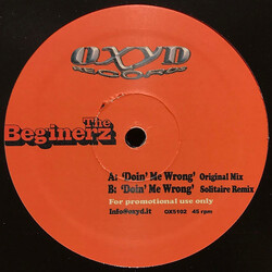 The Beginerz Doin' Me Wrong USED VINYL 12INCH 45 RPM PROMO
