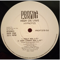 High On Love Hypnotize USED VINYL 12INCH 33 S RPM PROMO