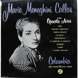 Maria Callas Sings Operatic Arias Vinyl LP USED