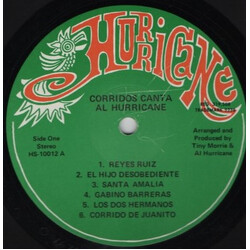 Al Hurricane Corridos Canta Vinyl LP USED