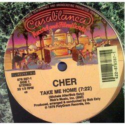 Cher Take Me Home / Hell On Wheels USED VINYL 12INCH 33 S RPM REISSUE