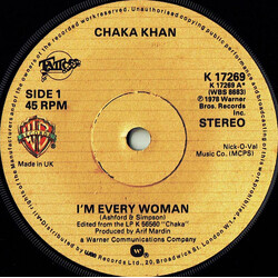 Chaka Khan I'm Every Woman USED VINYL 7INCH 45 RPM STEREO