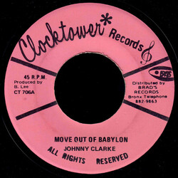 Johnny Clarke / King Tubby / The Aggrovators Move Out Of Babylon / A Moving Version USED VINYL 7INCH SINGLE 45 RPM