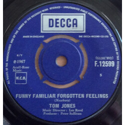 Tom Jones Funny Familiar Forgotten Feelings USED VINYL 7INCH 45 RPM SINGLE