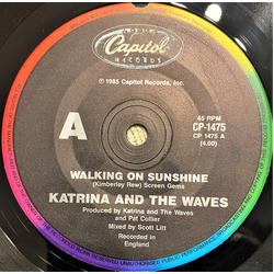 Katrina And The Waves Walking On Sunshine Vinyl 7" USED