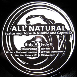 All Natural Writer's Block USED VINYL 12INCH 33 S RPM