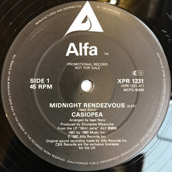 Casiopea Midnight Rendezvous USED VINYL 12INCH 45 RPM SINGLE PROMO