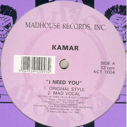 Kamar I Need You USED VINYL 12INCH 33 S RPM