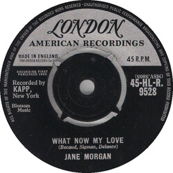 Jane Morgan What Now My Love Vinyl 7" USED