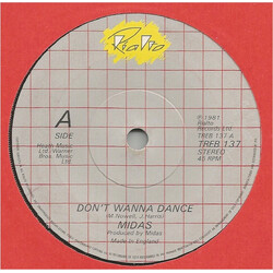 Midas (28) Don't Wanna Dance USED VINYL 7INCH 45 RPM SINGLE