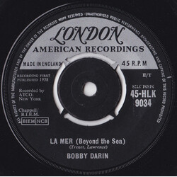 Bobby Darin La Mer (Beyond The Sea) VINYL 7" USED