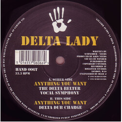 Delta Lady Anything You Want USED VINYL 12INCH 33 S RPM