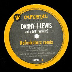 Danny J Lewis Unity ('98 Remixes) VINYL 12" USED