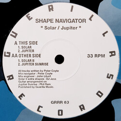 Shape Navigator Solar / Jupiter VINYL 12" USED