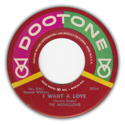 The Medallions I Want A Love / Dance & Swing USED VINYL 7INCH 45 RPM SINGLE REISSUE