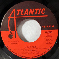 Led Zeppelin Black Dog USED VINYL 7INCH 45 RPM SINGLE