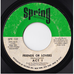 Act 1 Friends Or Lovers USED VINYL 7INCH 45 RPM STYRENE