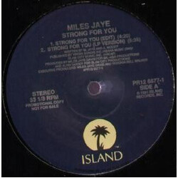 Miles Jaye Strong For You USED VINYL 12INCH PROMO 33 S RPM