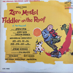 "Fiddler On The Roof" Original Broadway Cast / Jerry Bock Fiddler On The Roof (The Original Broadway Cast Recording) Vinyl LP USED