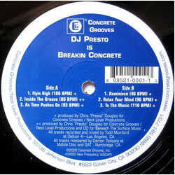 Presto DJ Presto Is Breakin Concrete VINYL 12" USED