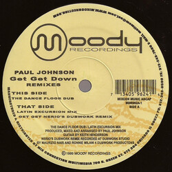 Paul Johnson Get Get Down (Remixes) USED VINYL 12INCH