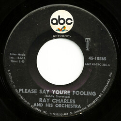 Ray Charles And His Orchestra Please Say You're Fooling / I Don't Need No Doctor USED VINYL 7INCH 45 RPM SINGLE