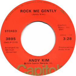 Andy Kim Rock Me Gently USED VINYL 7INCH 45 RPM SINGLE STEREO