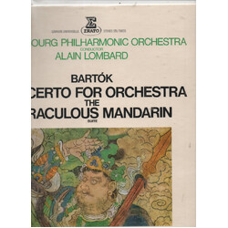 Béla Bartók / Alain Lombard / Orchestre Philharmonique De Strasbourg Concerto Pour Orchestre - Le Mandarin Merveilleux Suite Vinyl LP USED