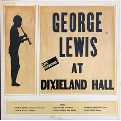 George Lewis And His New Orleans Jazz Band George Lewis At Dixieland Hall Vinyl LP USED