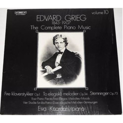 Edvard Grieg / Eva Knardahl The Complete Piano Music Volume 10 Vinyl LP USED