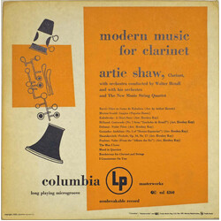 Artie Shaw Modern Music For Clarinet Vinyl LP USED